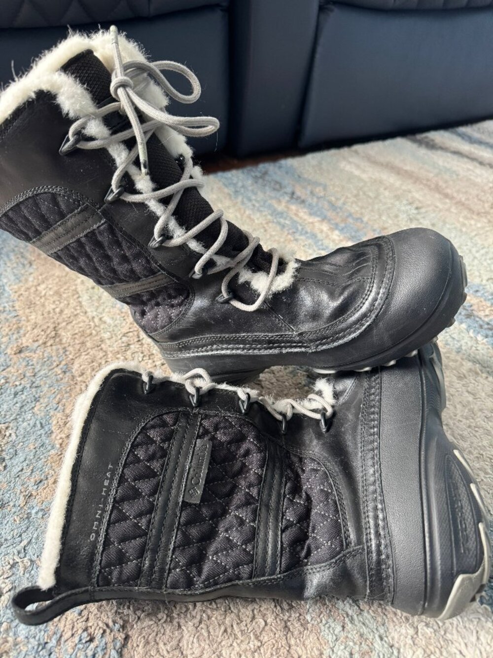Columbia Black Size 7 Winter Boot
